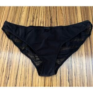 Claudette Sophia Ruffled Back Bikini Panty Black Size M